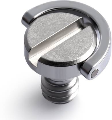 SHOPEE D Shaft D-Ring 1/4" Mounting Screw 10mm Shaft for Camera Tripod Monopod or Quick Release (QR) Plate Flash Shoe Adapter