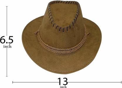 EKAN Men's Classic Short Brim Manhattan Gangster Trilby Cap - Velvet / Leather Fedora Hat (Multicolor, Pack of 1)