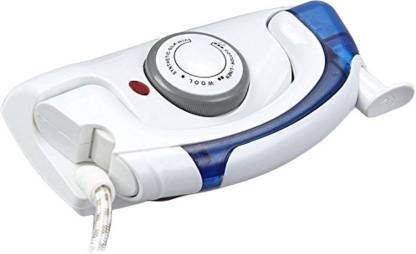 Sanket enterprise Travel Folding Handel Portable Powerful Mini Electrical Steam Iron Press,White Dry Iron (whtie, Blue) 700 W Dry Iron