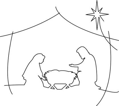 Christian christmas nativity christian religious poster jesus premium ...