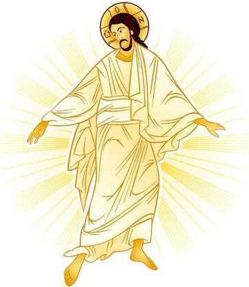 Resurrection of Jesus a Sticker Poster|Religious poster|Christian Poster|size:12x18 inch Paper Print