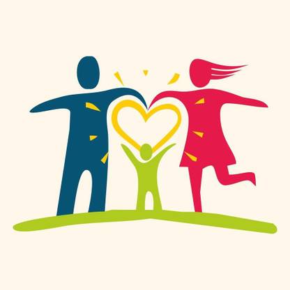 happy love family wall sticker poster|valentine poster|love quotes|romantic lines|heart quotes|size:12x18 inch Paper Print