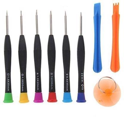 GADGET DEALS 9 in 1 Professional Mobile Repairing Tools for Iphone, Oppo, Samsung and Redmi Mobile. Precision Screwdriver Set
