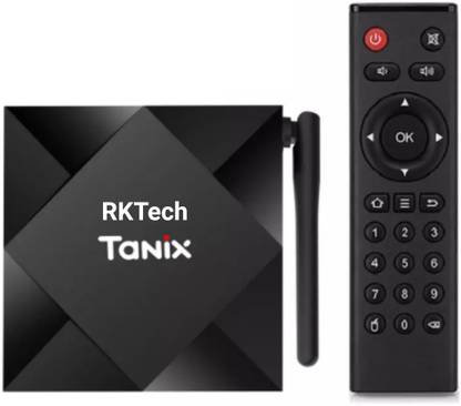 RKTech TX6S Android 10.0 4GB RAM 32GB ROM Smart TV BOX Allwinner H616 Quad Core TVBox H.265 4K Media player, Supports JIO TV, HOTSTAR Media Streaming Device