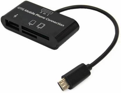 Pitambara 3 in1 Micro USB OTG Card Reader Camera Connection 3 in 1 USB Connection Sd MMC Tf Card Reader for OTG Mobile Phone Card Reader