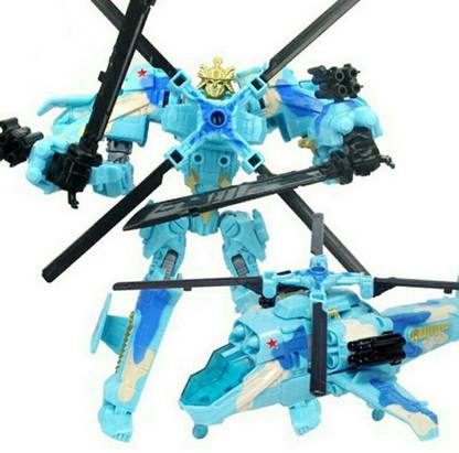 IndusBay Deformation Robot Transformer helicopter to Robot Autobot Action Figure Toy