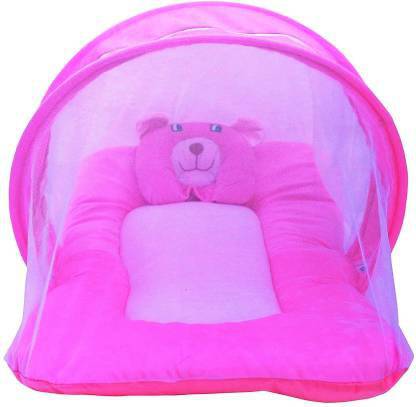 Cheesy Cheeks New Born Baby Bed Pink Baby Bed Mosquito Net