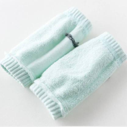 JUBLYN Safety Knee Pad Cover Socks for Protection while Crawling01 Light Blue Baby Knee Pads (Plain) Light Blue Baby Knee Pads