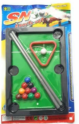 Quinergys ™Studio Mini Pool Toy Snooker Table Game Toy Party & Fun Board Game