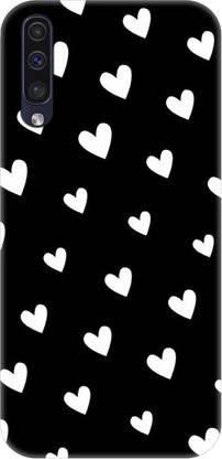 Smutty Back Cover for Samsung Galaxy A30s, SM-A307F, SM-A307FN - White Hearts Print