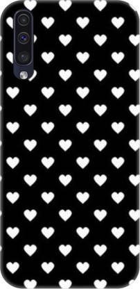 Smutty Back Cover for Samsung Galaxy A30s, SM-A307F, SM-A307FN - White Hearts Print