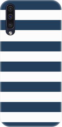 Smutty Back Cover for Samsung Galaxy A50, SM-A505FN, SM-A505F - Blue Stripes Print