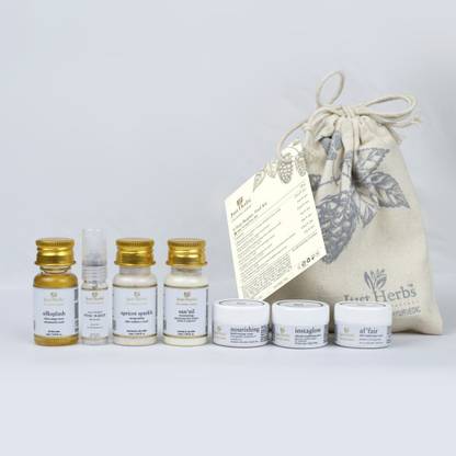 Just Herbs Daily Skincare Essentials Trial Kit for Normal/Dry Skin