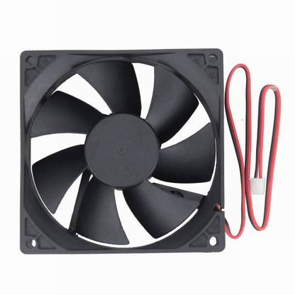Super Debug DC 12V 3 inches Cooling Fan for PC Case, CPU Cooler Radiator (Black) Cooler