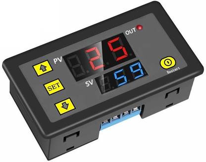 Solnoi Electronics AC 110V 220V Digital Time Delay Relay Dual LED Display Cycle Timer Control Switch Timer Counter and Clock Electronic Hobby Kit