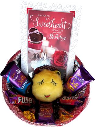Cadbury Special Birthday Gift Hamper For Your Sweetheart | Chocolates | Card | Emoji Combo