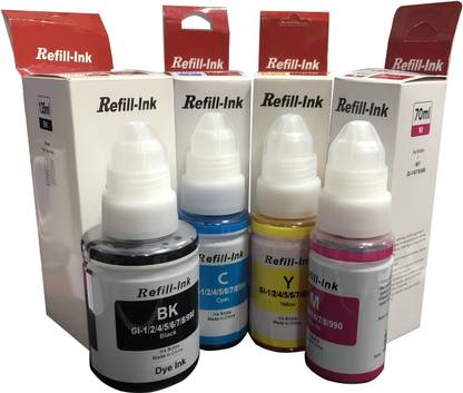 Uv Refill Ink Compatible For 790 Used In Canon G Series G4010 And G3010 Printer Black Tri Color Combo Pack Ink Cartridge Uv Flipkart Com
