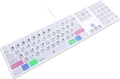 Saco Hot Key Function Shortcut Silicone Keyboard Cover Skin Davinci Resolve Laptop Keyboard Skin