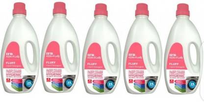 IFB ORIGINAL LIQUID DETERGENT OF 5 BOTTLES OF 1 LITER( 5 LITER) Multi-Fragrance Liquid Detergent