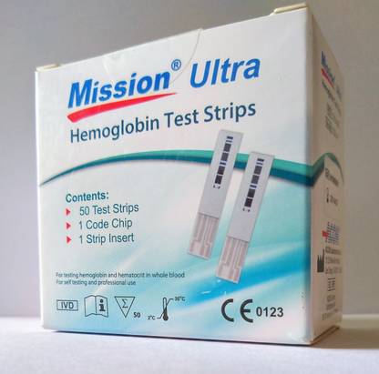 Mission Ultra HB (Hemoglobin) 50 Strips Ph Test Strip