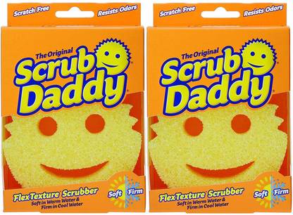 Scrub Daddy Pack of 2 The Scratch Free Sponge As Seen on Shark Tank Scrub Sponge