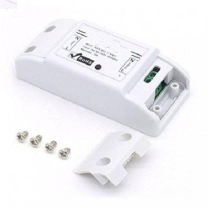 Dream 10A Smart Switch 220V WiFi Switch 90-250V Wireless Remote Voice Control Via iOS Android (Pack of 1, SS02 10A Smart Switch) (White) Smart Switch
