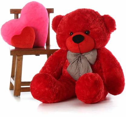 Bhagwati Soft Toy 2 Feet Red Teddy Bear for Girls and Kids  - 60.96 cm