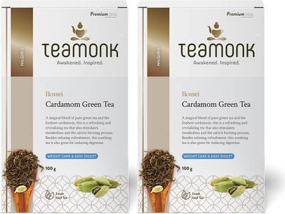 Teamonk Ikusei High Mountain Cardamom Slimming Green Tea Whole Leaf Cardamom Green Tea Box