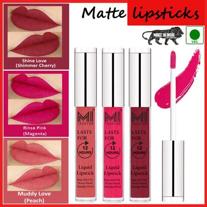 MI FASHION Lipstick Set Liquid Matte Smudge Proof Long Wearing Code no 789
