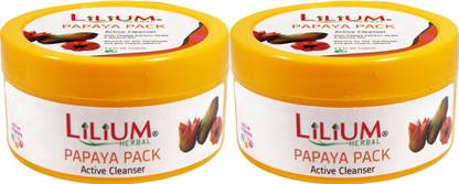 LILIUM Papaya Active Cleanser Pack 100ml Pack of 2