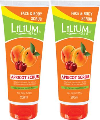 LILIUM Apricot Scrub 200ml Pack of 2 Scrub