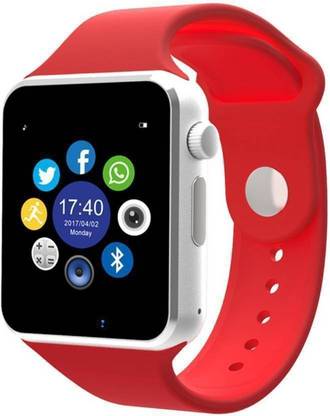 Raysx 4G Red Colour 4G calling Bluetooth Watch Smartwatch