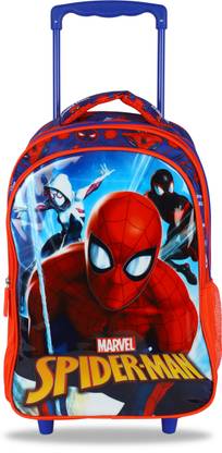 Spiderman Spider Sense Red & Blue Trolley Bag (Secondary 3rd Std Plus) School Bag