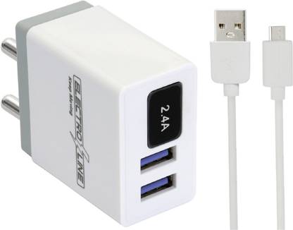 Electroline 5 W 2.4 A Wall Charger for Mobile with Detachable Cable