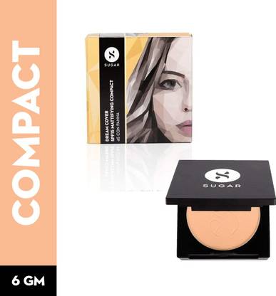 SUGAR Cosmetics Dream Cover SPF15 Mattifying Compact 45 Con Panna Compact