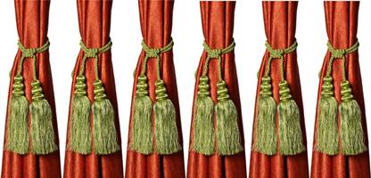 KUBER INDUSTRIES Green Tassels