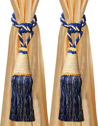 KUBER INDUSTRIES Blue Tassels