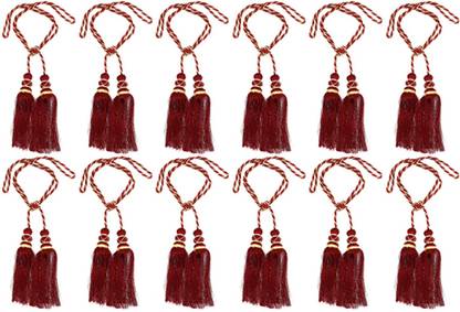 KUBER INDUSTRIES Maroon Tassels