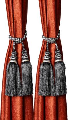 KUBER INDUSTRIES Grey Tassels