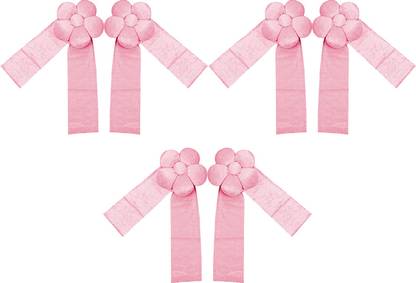 KUBER INDUSTRIES Pink Tieback Hook Metal
