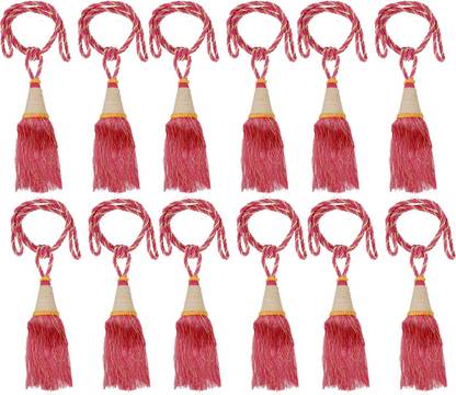 KUBER INDUSTRIES Pink Tassels