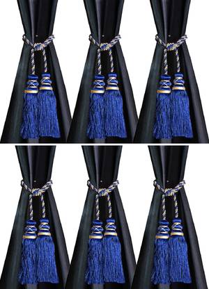 KUBER INDUSTRIES Blue Tassels