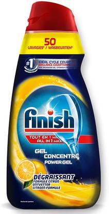 Finish All In 1 Max Dishwasher Gel,Lemon Dishwashing Detergent