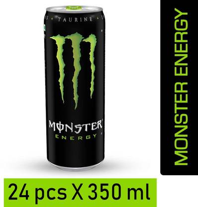 Monster Energy Drink with Instant Energy Boosters, 350ml Tin Can Energy Drink