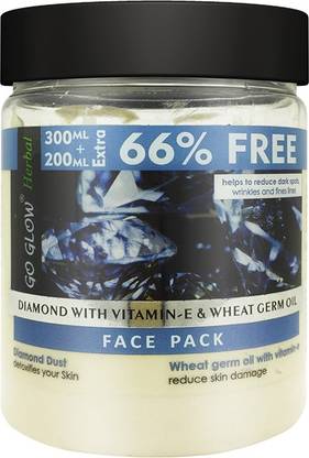 Go Glow Berina Diamond with Vitamin E & Wheat Germ Oil Face Pack