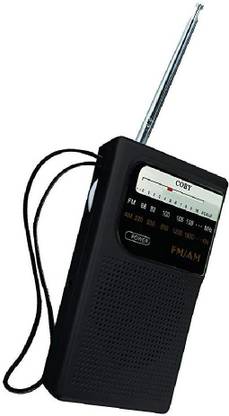 Coby CR-203-BLK Pocket Size AM/FM Radio FM Radio