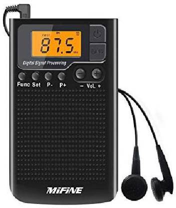 Mifine Portable AM FM Radio with Alarm Clock and Sleep Timer FM Radio