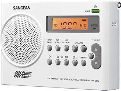 Sangean PR-D9W AM/FM/Weather and Alert Digital Rechargeable Portable Radio FM Radio
