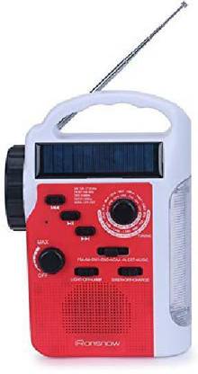 iRonsnow IS-399 Real NOAA Alert Weather Radio Lantern, Solar Crank Emergency FM Radio