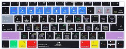 Saco Hot Key Function Shortcut Silicone Keyboard Cover Skin Logic Pro X Laptop Keyboard Skin
